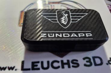 Zündapp Pannenbox , Werkzeugbox in Schwarz mit tollem Carbonmuster.